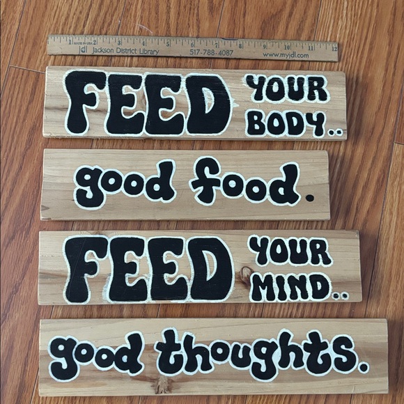 HAND PAINTED WOOD INSPIRATIONAL MESSAGE BOARDS - WITH MAGNETS - Picture 3 of 5